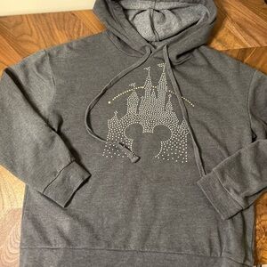 Disney Parks Magic Kingdom crystal castle  design hooded sweater size sm…
